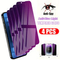 Protector de Pantalla Privacidad Anti-Espía para iPhone (4 Piezas)