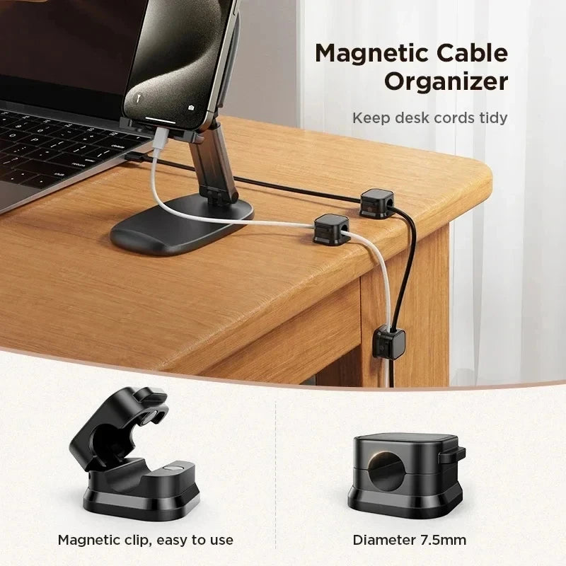 Clips Organizadores Magnéticos para Cables