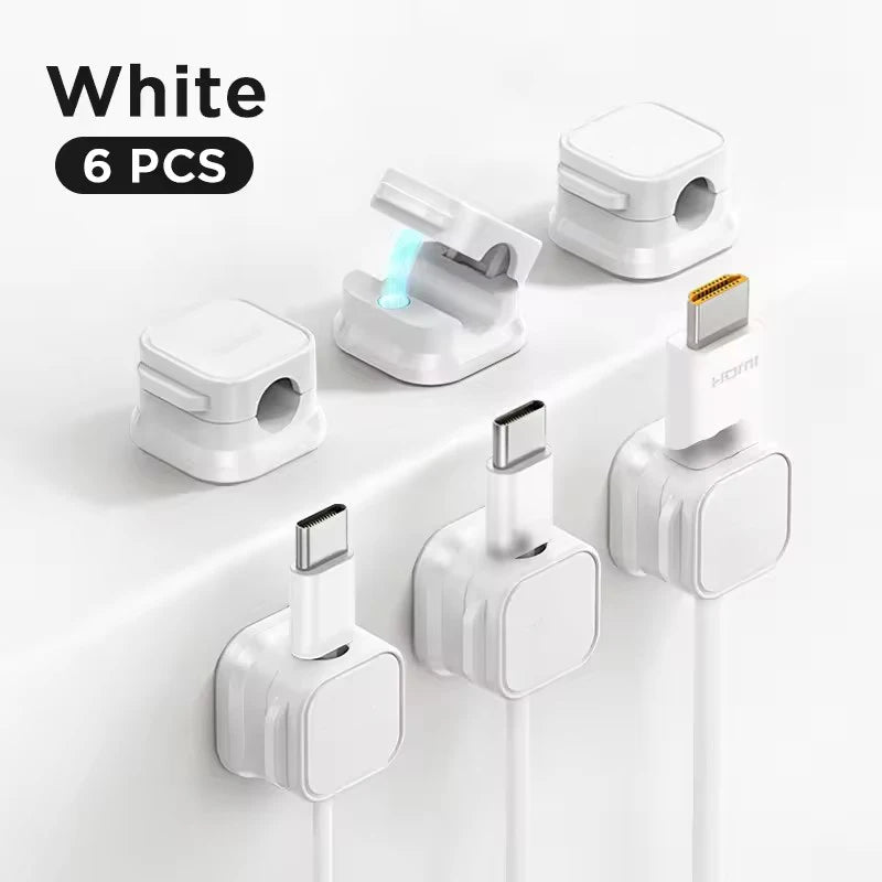Clips Organizadores Magnéticos para Cables