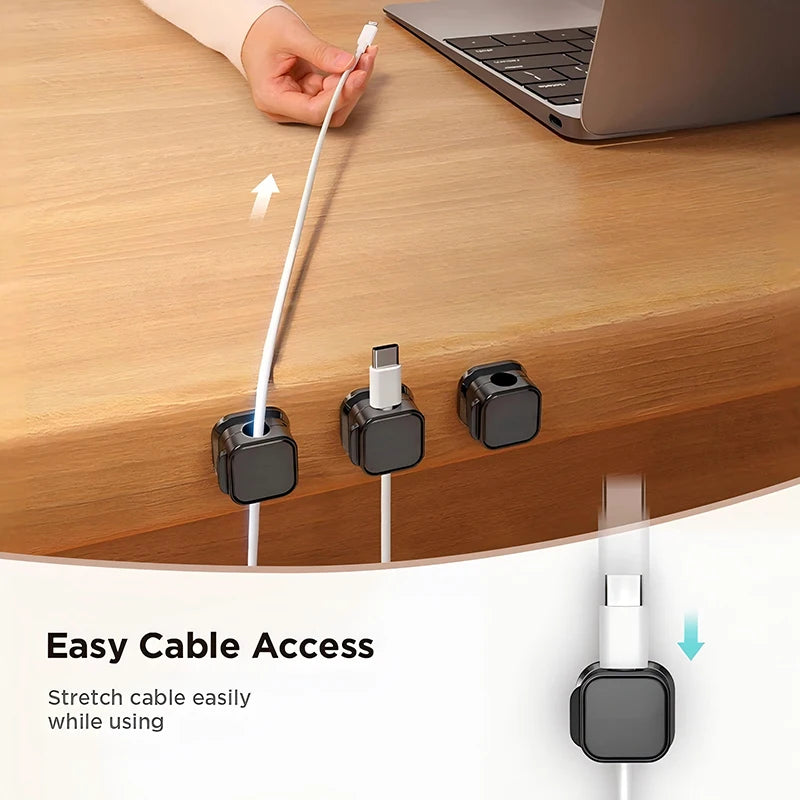 Clips Organizadores Magnéticos para Cables