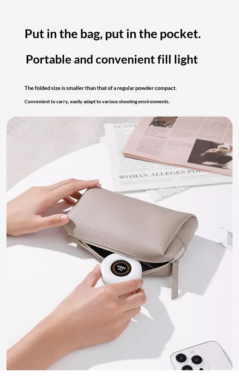 Luz de Relleno Magnética W50 para Celular y Tablet