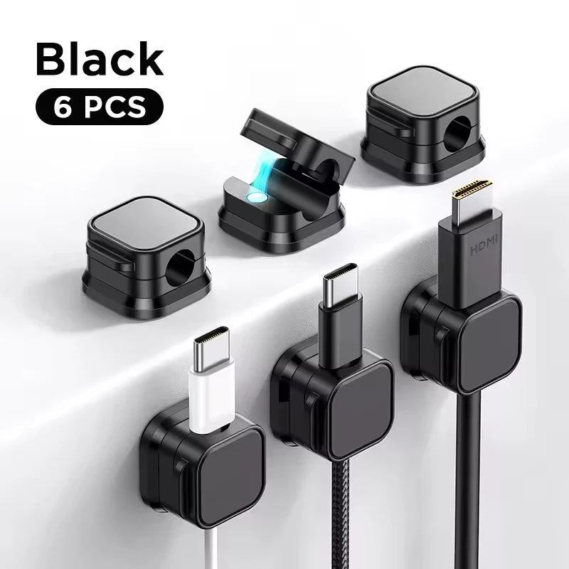 Clips Organizadores Magnéticos para Cables