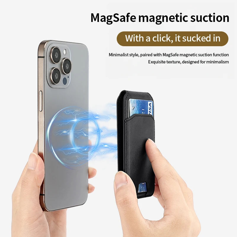 Cartera Magnética de Cuero MagSafe para iPhone
