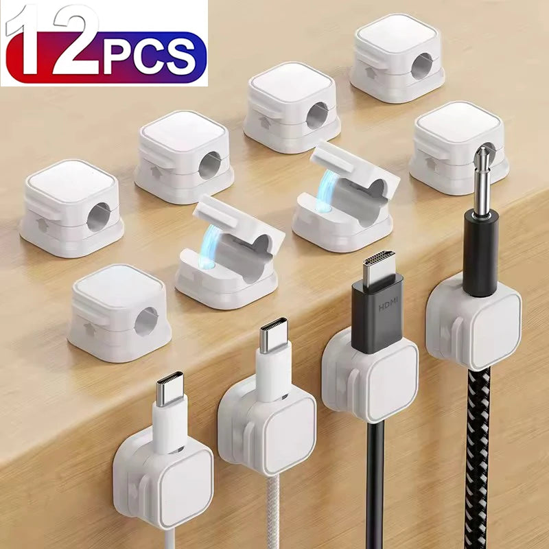 Clips Organizadores Magnéticos para Cables