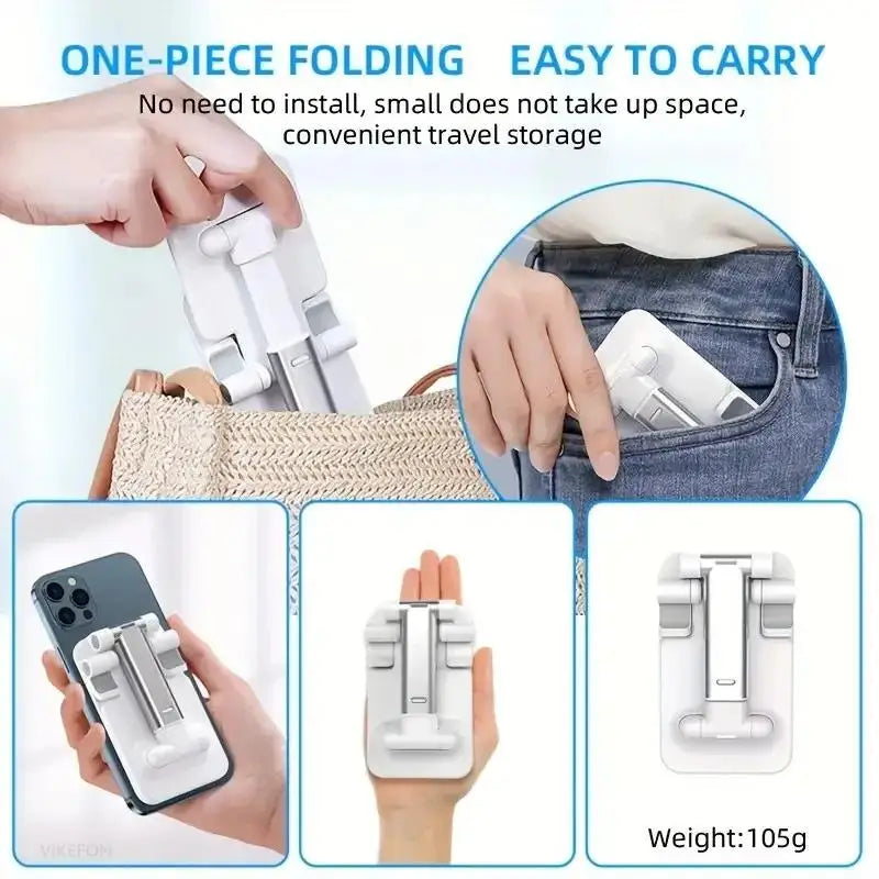 Soporte Plegable de Escritorio para Celular y Tablet