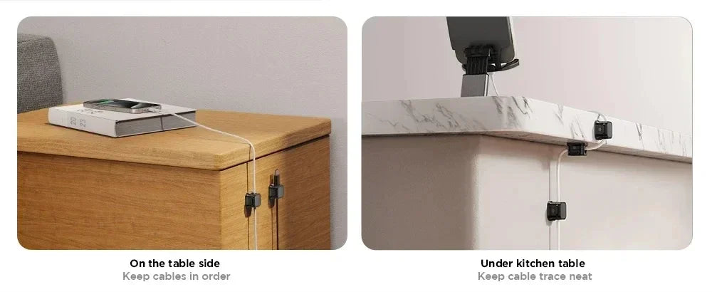 Clips Organizadores Magnéticos para Cables