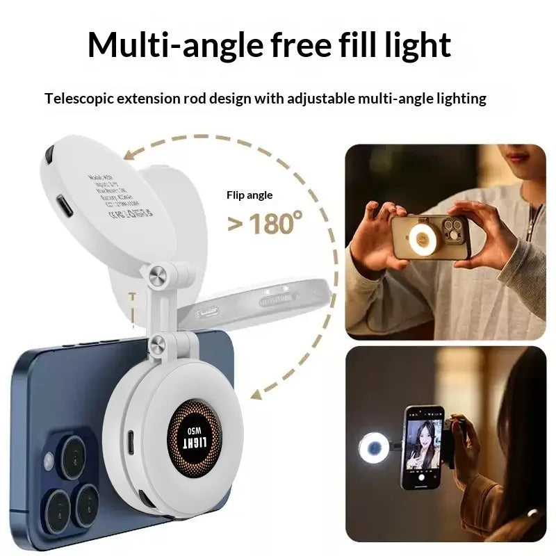 Luz de Relleno Magnética W50 para Celular y Tablet
