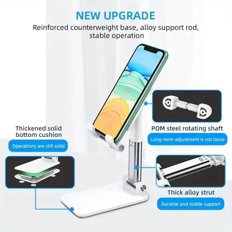 Soporte Plegable de Escritorio para Celular y Tablet