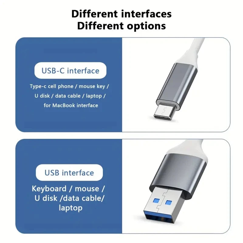 Hub USB 4 Puertos OTG para Laptop y Celular