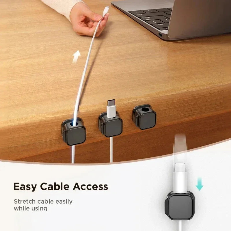 Clips Organizadores Magnéticos para Cables
