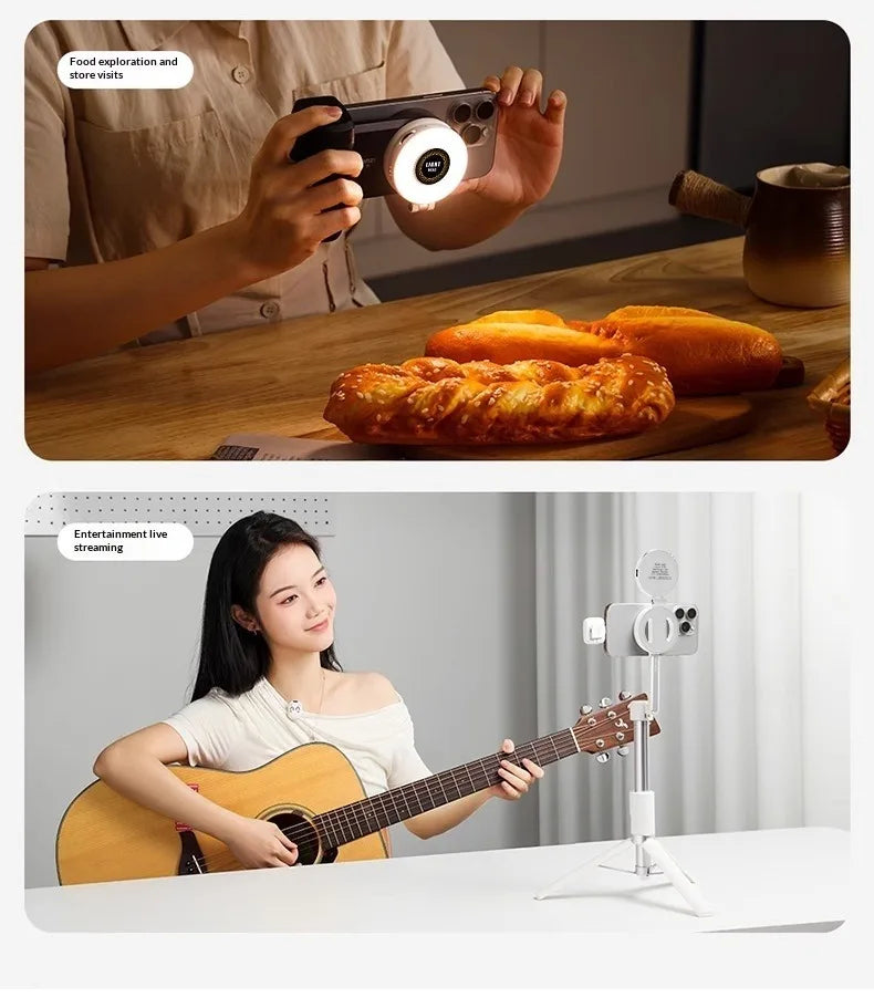 Luz de Relleno Magnética W50 para Celular y Tablet
