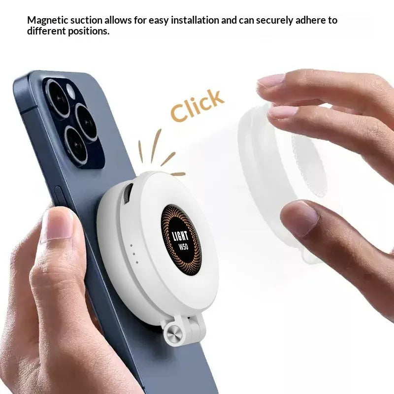 Luz de Relleno Magnética W50 para Celular y Tablet