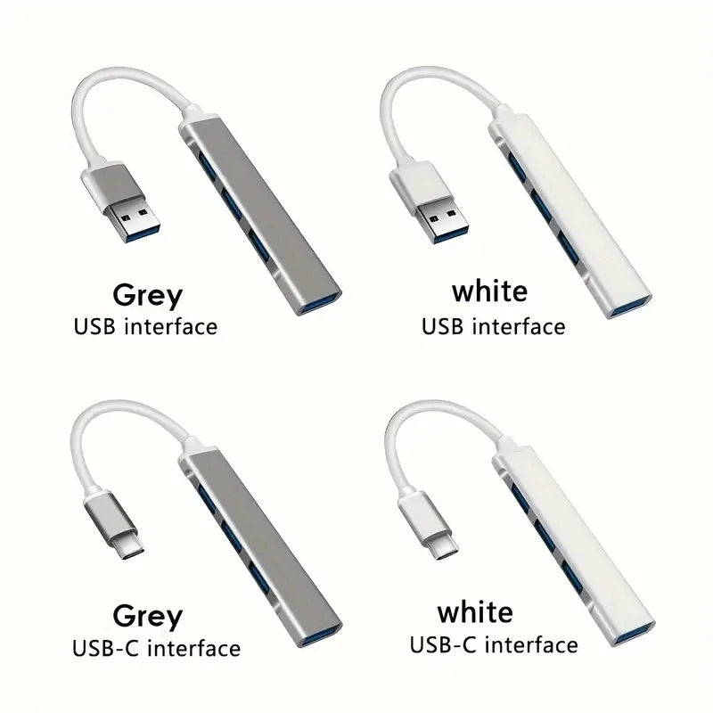 Hub USB 4 Puertos OTG para Laptop y Celular