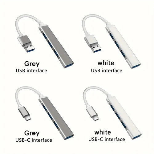 Hub USB 4 Puertos OTG para Laptop y Celular