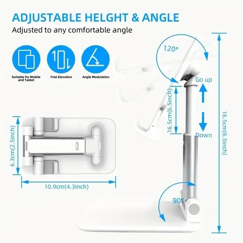 Soporte Plegable de Escritorio para Celular y Tablet