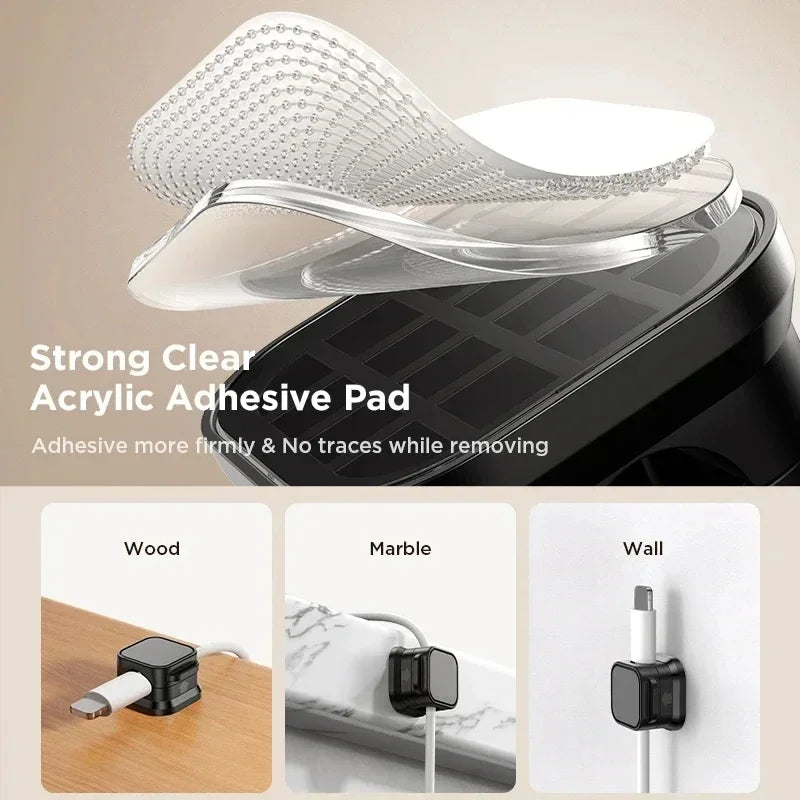 Clips Organizadores Magnéticos para Cables