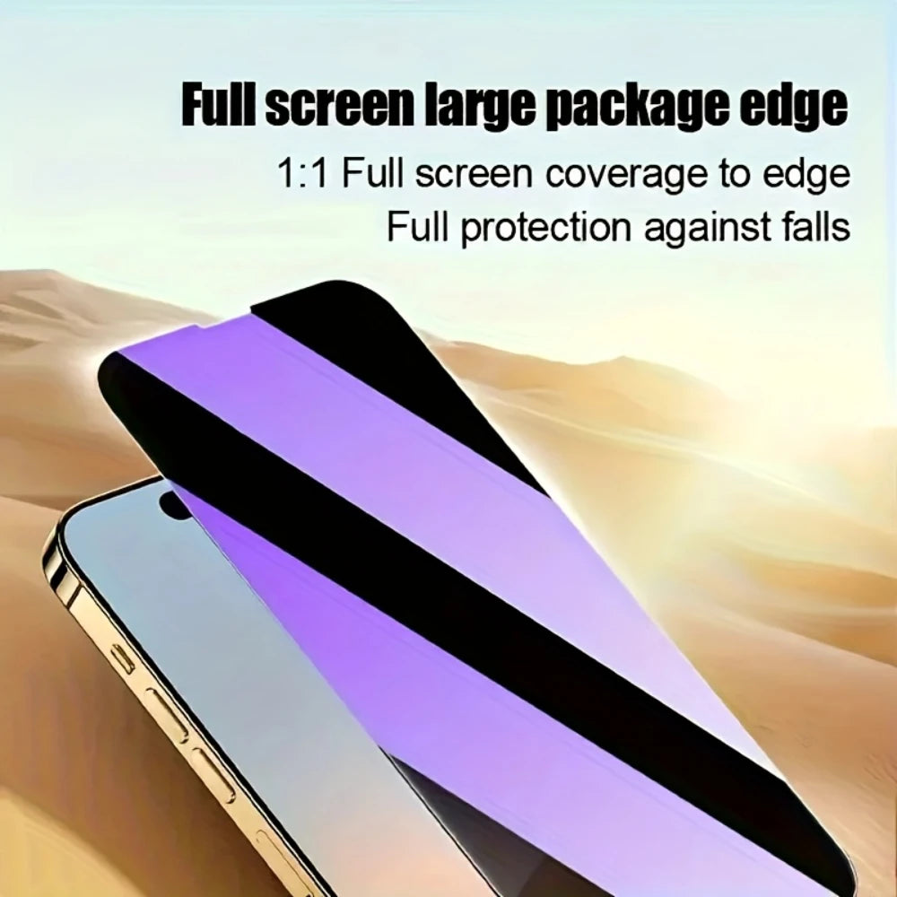 Protector de Pantalla Privacidad Anti-Espía para iPhone (4 Piezas)