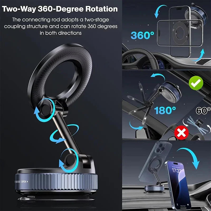 Soporte Magnético para Auto con Rotación 360°